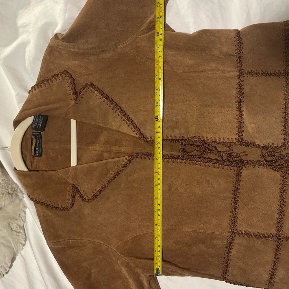Outbrook Vintage Brown Suede Cottagecore Jacket - Picture 5 of 6